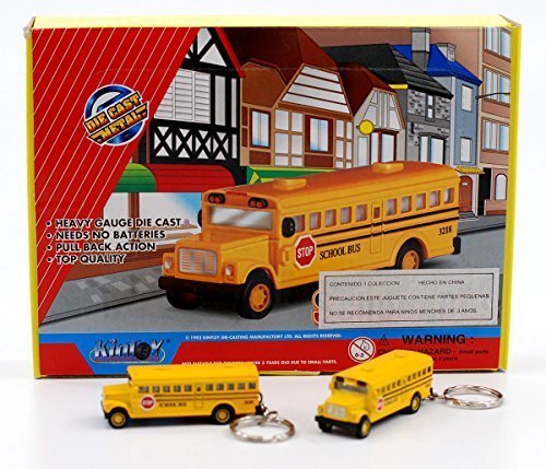 Product Cover Kintoy Box 12: Die-cast Mini School Bus Keychain