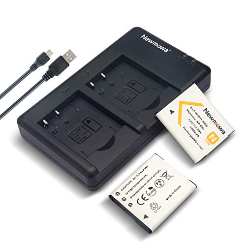 Product Cover Newmowa NP-BN1 Battery (2 Pack) and Dual USB Charger Kit for Sony NP-BN1 and Sony Cyber-Shot DSC-QX10, DSC-QX30, DSC-QX100, DSC-T99, DSC-TF1, DSC-TX5, DSC-TX7, DSC-TX9, DSC-TX10, DSC-TX100V, DSC-W310