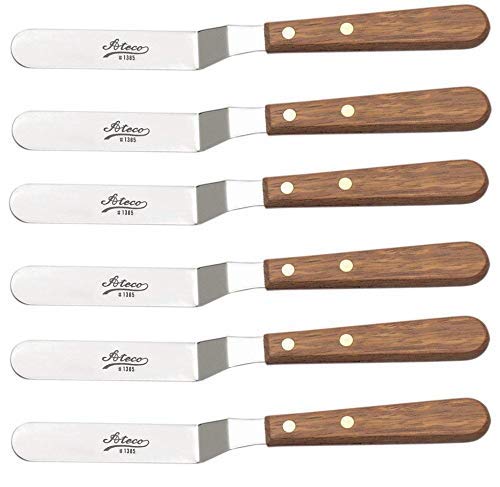 Product Cover Ateco 1385 Spatula Icing Spreader Decorating Tool Wood Handle w/ 4.5