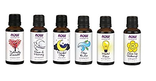 Product Cover A Complete Set of Blend Oils From Now Foods (6) - Romance, Peace, Sleep, Clear the Air, Mental Focus and Cheer up Buttercup