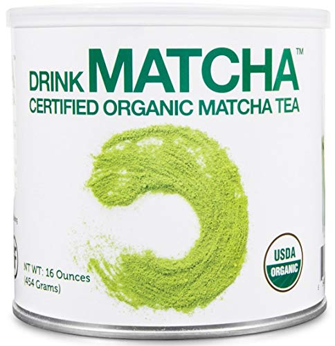Product Cover DrinkMatcha - Matcha Green Tea Powder - USDA Organic - 100% Pure Matcha Green tea Powder - Nothing added (16 Ounce)
