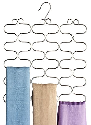 Product Cover DecoBros Supreme 23 Loop Scarf / Belt / Tie Organizer Hanger Holder, Chrome by Deco Brothers