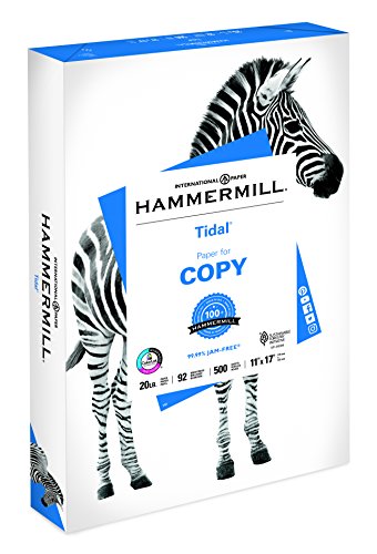 Product Cover Hammermill Paper, Tidal Copy Paper, 11 x 17 Paper, Ledger Size, 20lb Paper, 92 Bright, 1 Ream / 500 Sheets (162024R)