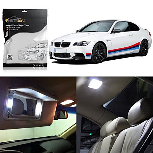 Product Cover Partsam LED Interior Light Package Replacement Lights Kits fits Compatible with BMW E90 E91 E92 E93 2006-2011