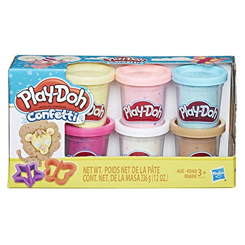 Product Cover Hasbro Play-Doh Confetti Collection with 6 Non-Toxic Colors