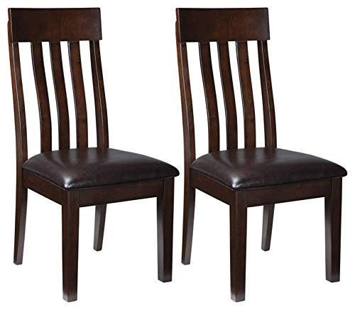 Product Cover Signature Design by Ashley - Haddigan Dining Room Chair - Upholstered Chairs - Set of 2 - Dark Brown