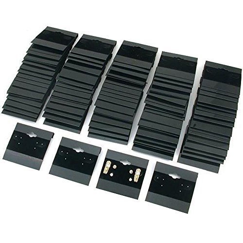 Product Cover Super Z Outlet Black Velvet Plastic Display Cards for Earrings, Jewelry Accessories, 2