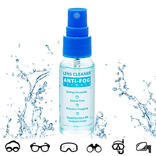 Product Cover Anti Fog Spray Eyeglass Lens Cleaner, Long Lasting Defogger For Glasses, Goggles, Ski Masks Mirrors and Windows (1 Pack), 1 Oz