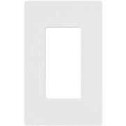 Product Cover Lutron CW-1-WH 1-Gang Claro Wall Plate, White