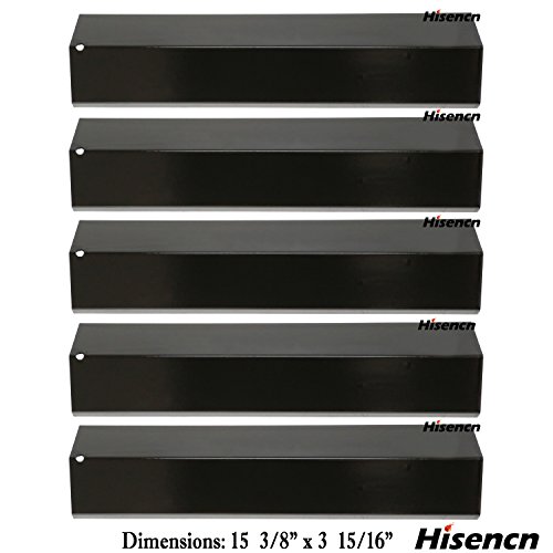 Product Cover Hisencn Grill Heat Plate for Brinkmann 810-2410-S, 810-3660-S,810-2511-S,810-2512-F Replacement Heat Tent Shield Deflector for Uniflame, Aussie and Others, 15 3/8 inch BBQ Flame Tamer Burner Cover