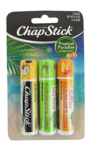 Product Cover Chapstick Tropical Paradise Collection Lip Care Size .15 Ounce, 3 Sticks