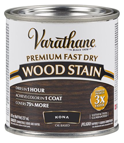 Product Cover Varathane 262029 Premium Fast Dry Wood Stain, 1/2 Pint, Kona