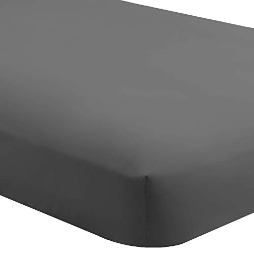 Product Cover Bare Home Fitted Bottom Sheet Twin Extra Long - Premium 1800 Ultra-Soft Wrinkle Resistant Microfiber - Hypoallergenic - Deep Pocket (Twin XL, Grey)