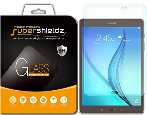 Product Cover Supershieldz Ballistics Glass 0.3 mm 9H Hardness Featuring Anti-Scratch, Anti-Fingerprint, Bubble-free Crystal Clear Tempered Glass Screen Protector for Samsung Galaxy Tab A 8.0