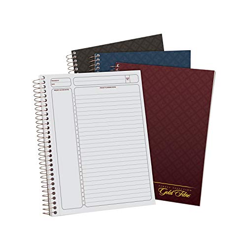 Product Cover Ampad Gold Fibre Project Planner, Assorted Color Covers, 9.5 x 7.25, 84-Sheets, 3-Pack