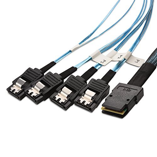 Product Cover Cable Matters Internal Mini SAS to SATA Cable (SFF-8087 to SATA Forward Breakout) 3.3 Feet