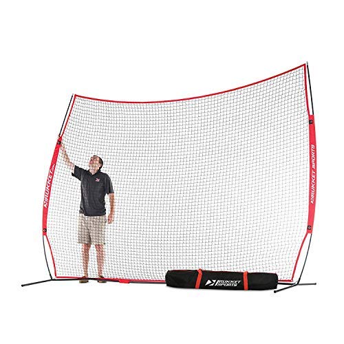 Product Cover Rukket Sports Rukket Barricade Backstop Net | Indoor and Outdoor Lacrosse, Basketball, Soccer, Field Hockey, Baseball, Softball Barrier Netting for Backyard, Park, and Residential Use (12x9ft)