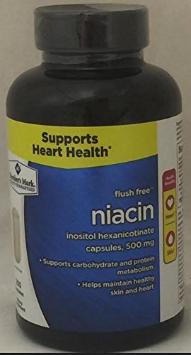 Product Cover Members Mark Flush Free Niacin Inositol Hexanicotinate Capsules, 500mg (1 bottle (200 capsules))