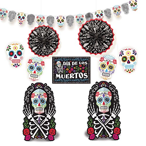 Product Cover Day of the Dead Deluxe Room Decorating 10-Piece Kit