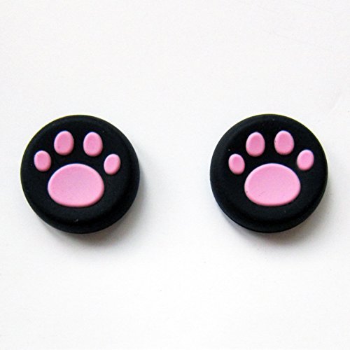 Product Cover Vivi Audio® Thumb Stick Grips Cap Cover Joystick Thumbsticks Caps for PS4 Xbox ONE Xbox 360 PS3 PS2 Pink Cat Dog Paw