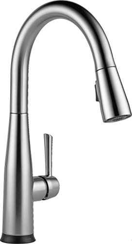 Product Cover Delta Faucet 9113T-AR-DST Essa Single Handle Pull-Down Kitchen Faucet with Touch2O Technology and Magnetic Docking, Arctic Stainless