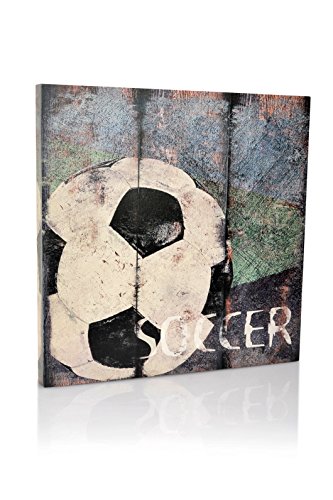 Product Cover Soccer Sports Canvas Wall Art | Boys Bedroom Décor | Kids Room | Vintage Sports Art | Soccer Decor | for Sports Room & Game Room | Great Gift | Large Size 18