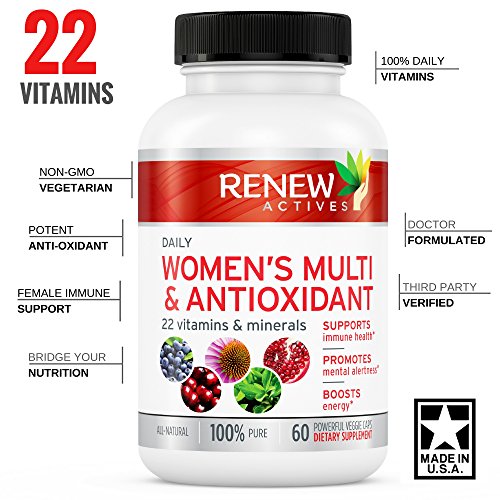 Product Cover #1 Best MAX Potency Women's Daily Vitamin & Antioxidant! We Deliver 100% of Your Daily Vitamin & Mineral Values to Bridge Your Nutrition Gap - Feel The Difference or Your Money Back!