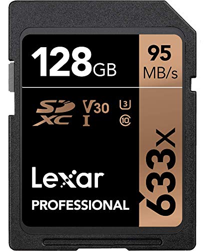 Product Cover Lexar Professional 633x 128GB SDXC UHS-I Card w/Image Rescue 5 Software - LSD128GCB1NL633