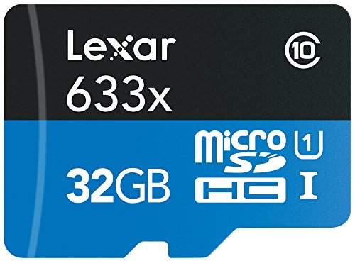 Product Cover Lexar High-Performance microSDHC 633x 32GB UHS-I Card w/SD Adapter - LSDMI32GBBNL633A