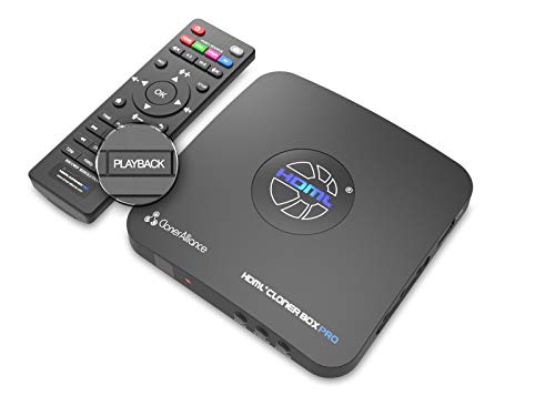 Product Cover HDML-Cloner Box Pro, Capture HD Videos/Games and Play Back Instantly with The Remote Control, Schedule Recording, HDMI/VGA/AV/YPbPr Input.