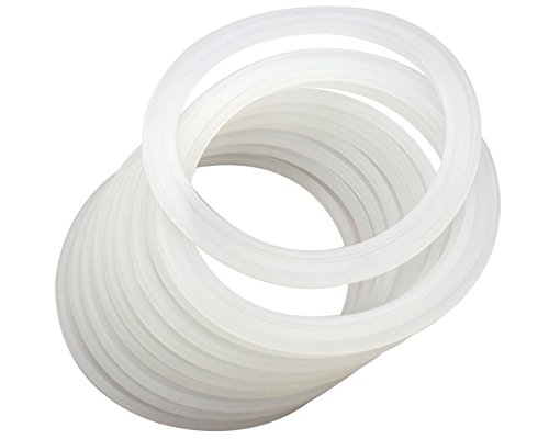 Product Cover Platinum Silicone Sealing Rings Gaskets for Leak Proof Mason Jar Lids (10 Pack, Wide Mouth)