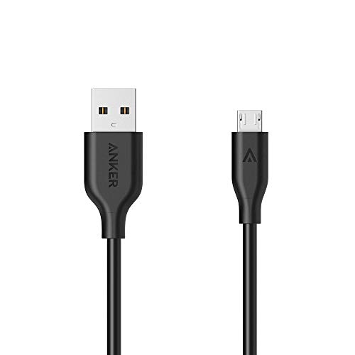 Product Cover Anker Powerline Micro USB (6ft) - One of The World's Fastest, Most Durable Charging Cable, with 10000+ Bend Lifespan for Samsung, Nexus, LG, Motorola, Android Smartphones and More (Gray)