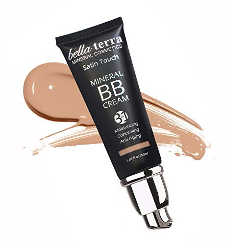 Product Cover BB Cream Matte finish 3-in-1 Mineral Makeup Foundation - Tinted Moisturizer - Concealer - Satin touch - Light to Dark Skin Tones - Natural SPF - Hypoallergenic (1.69 Oz) - Medium 104 by Bella Terra