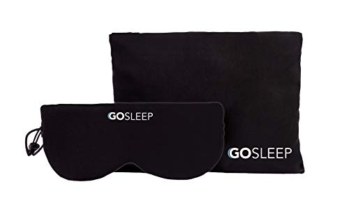 Product Cover GOSLEEP Travel Pillow - Sleep Mask and Memory Foam Pillow That Prevents Head Bobbing and Blocks Light for Better Sleep During Road and Air Travel - Jet Black
