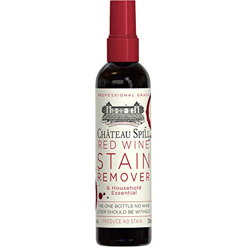Product Cover Chateau Spill Red Wine Remover - 4 oz/120 ml Spray Bottle | Wine Stain Remover for Clothes | Fabric Stain Remover | Carpet Stain Remover | Gets The Red Out | Great Wine Accessories
