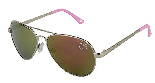 Product Cover Womens Contemporary Hello Kitty Classic Aviator Sunglasses (Pink Handle)