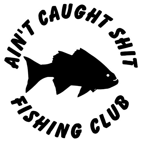 Product Cover Crawford Graphix Fishing Club Fish Funny Car Boat Hunting Fishing Sticker Decal (5.5