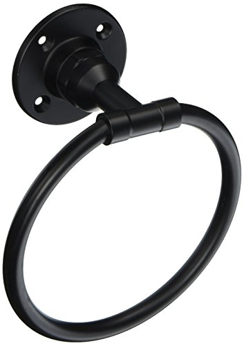 Product Cover Design House 580670 Kimball Towel Ring, Satin Black