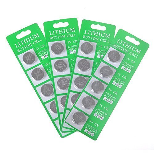 Product Cover MineTom LED -1 Lot of 20 CR2032 3 Volt Lithium Button Cell Coin Battery, Specially Made for LED Light