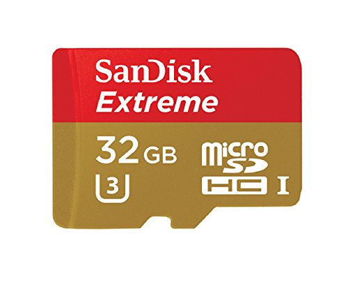 Product Cover SanDisk Extreme 32GB microSDHC UHS-1 Card with Adapter (SDSQXNE-032G-GN6MA)