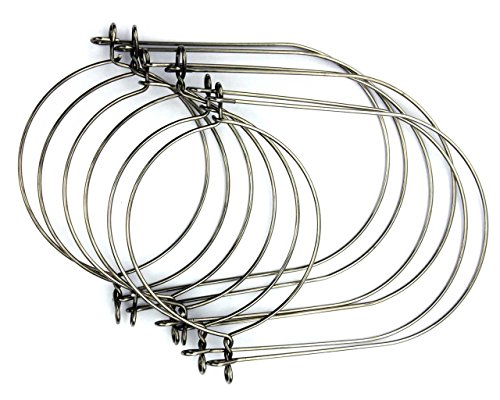 Product Cover Stainless Steel Wire Handles for Mason, Ball, Canning Jars (6 Pack, Wide Mouth)