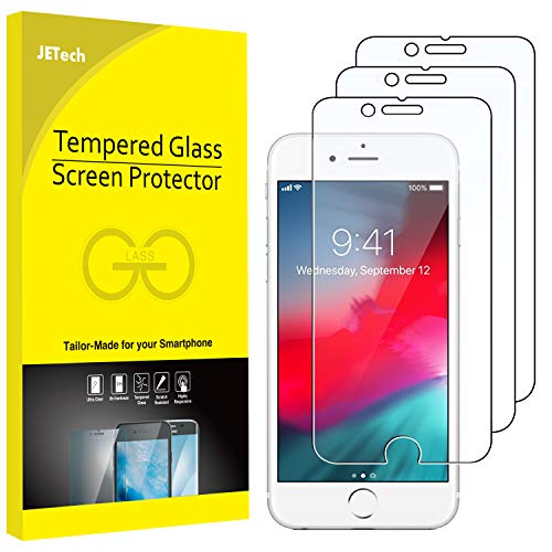 Product Cover JETech 3-Pack Screen Protector for Apple iPhone 8, iPhone 7, iPhone 6s, and iPhone 6, Tempered Glass Film, 4.7-Inch