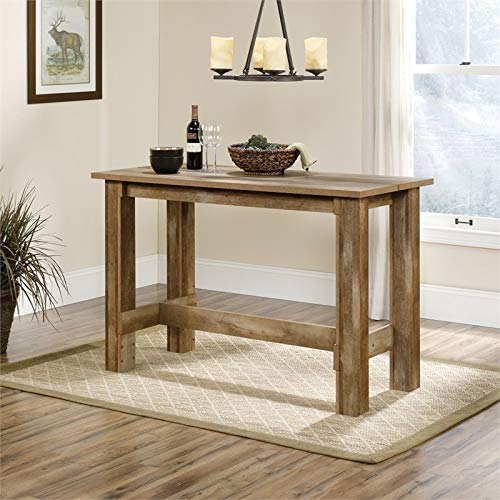 Product Cover Sauder Boone Mountain Counter Height Dining Table, Craftsman Oak finish