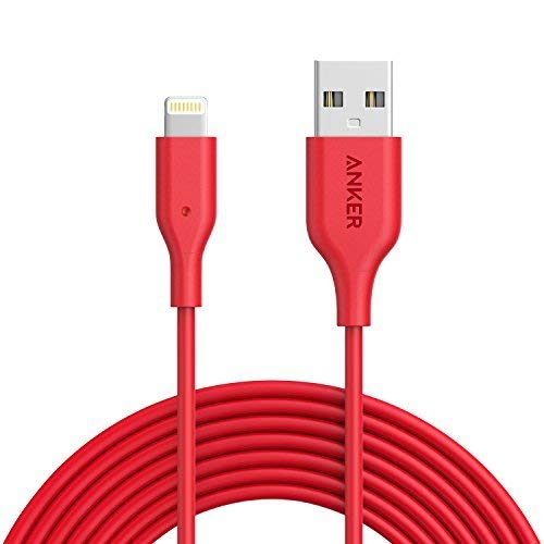 Product Cover iPhone Charger 10 ft, Anker Powerline Lightning Cable, MFi Certified for iPhone 11 / XS/XS Max/XR/X / 8/8 Plus / 7/7 Plus / 6/6 Plus / 5s / iPad, and More