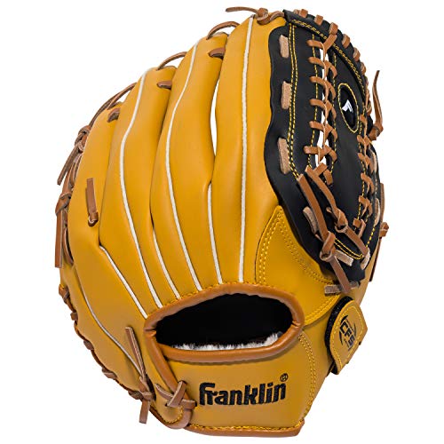 Product Cover Franklin Sports Baseball and Softball Glove - Field Master - Baseball and Softball Mitt - Adult and Youth Glove - Right Hand Throw - 12