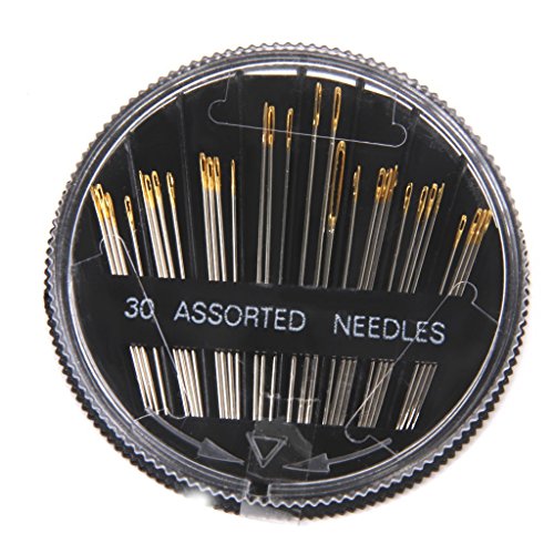 Product Cover CJESLNA 30pcs Assorted Hand Sewing Needles Embroidery Mending Craft Quilt Sew Case