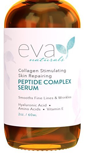 Product Cover Eva Naturals Peptide Complex Serum for Skin, Anti-Aging, Collagen Booster, Face and Neck Cream (2oz)