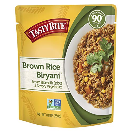 Product Cover Tasty Bite Brown Rice Biryani 8.8 Ounce (Pack of 6), Whole Grain Brown Rice with Spices Potatoes & Savory Vegetables, Gluten, Vegetarian, Ready to Eat, Microwaveable