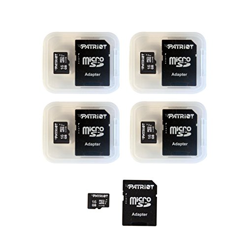 Product Cover Patriot LX Series 16GB Micro SDHC - Class 10 UHS-I - 5 Pack (PSF16GMCSDHC5PK)