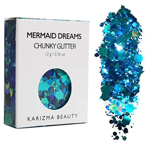 Product Cover Mermaid Dreams Chunky Glitter ✮ COSMETIC GLITTER KARIZMA ✮ Festival Beauty Makeup Face Body Hair Nails